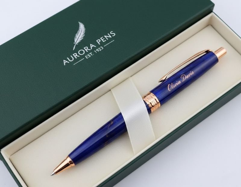 Engraved business pens
