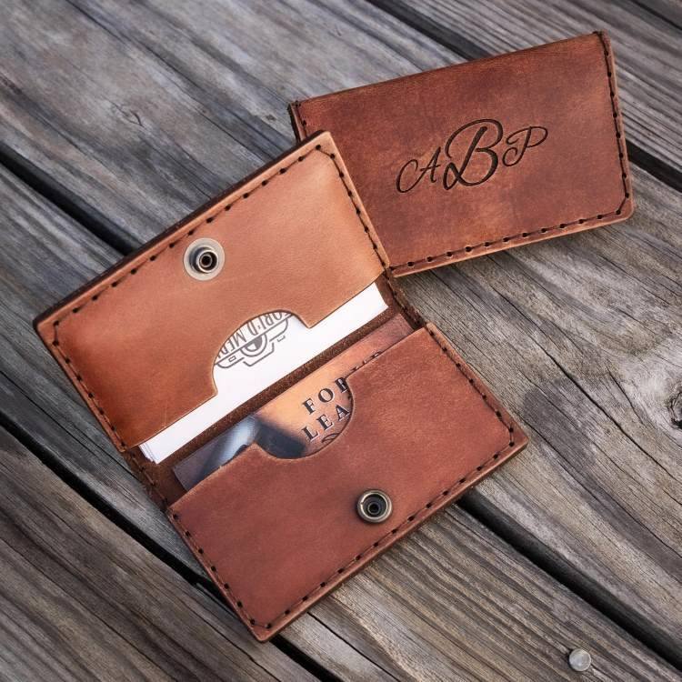Leather Business Card Holder