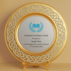 Luxury Metal Plate Award