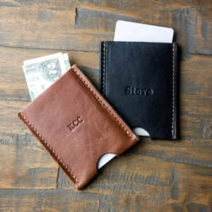 Personalized Leather Card Holder