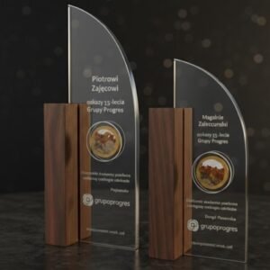 Wooden and Crystal Award