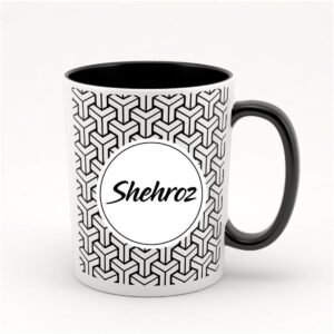 inner black mug with name